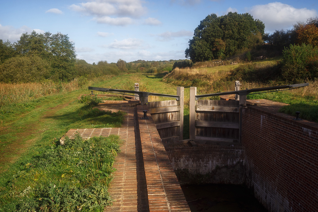 new lock gates on a norfolk canal